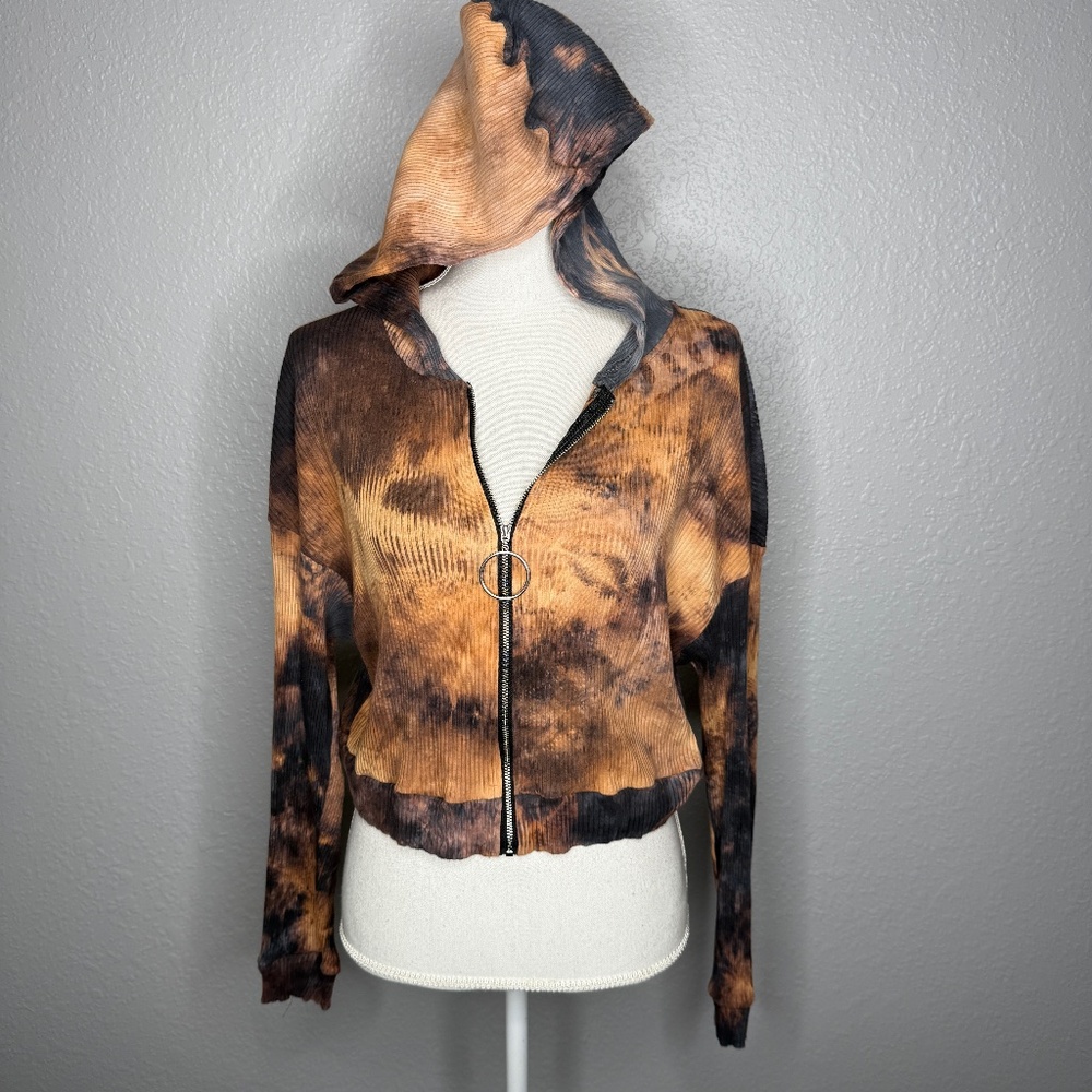 Ghein Curve OXL tie dye hoodie‎